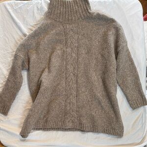 French Connection Taupe Turtleneck Sweater